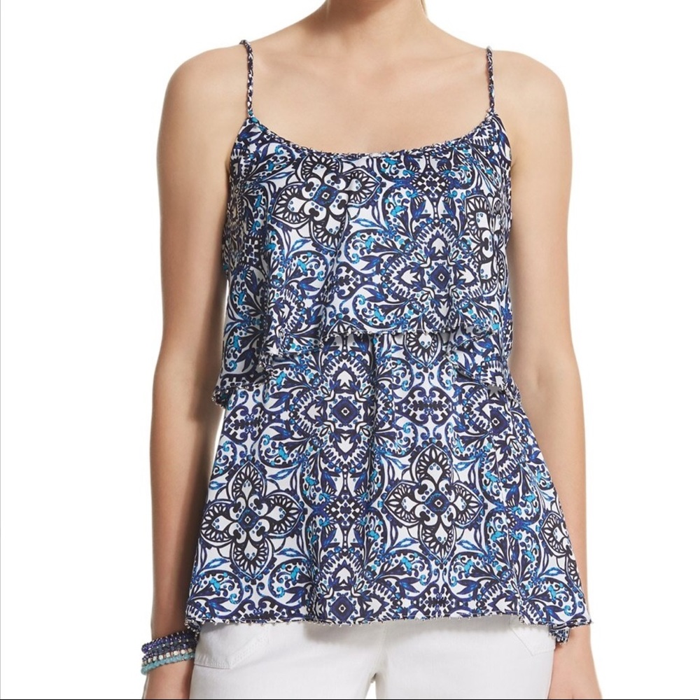 WHBM TIERED BRAID TOP